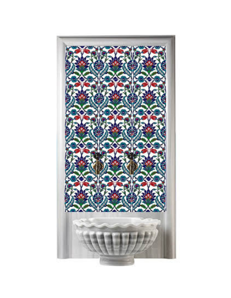 Kurna Arkası Çini Pano-97- Ev Tipi Hamam Banyo 20x20 Çini, Lider Çini